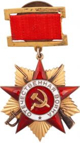 Орден  Отечественной войны I степени