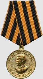 Медаль "За победу над Германией в Великой отечественной войне 1941—1945 гг."