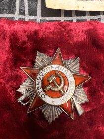 Орден Отечественной войны  II степени  1985г.