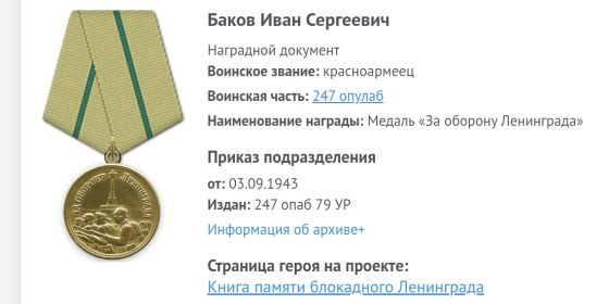 Медаль За оборону Ленинграда