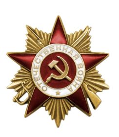 6 апреля 1985 года Орден Отечественной войны I степени.
