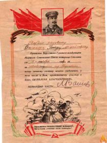 Главная награда для моего прадеда, которая была вручена ему 2 мая 1945 года за овладение города Берлина, это была победа!