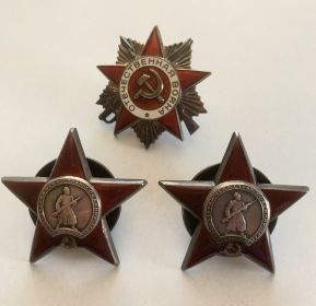 2 Ордена Красной Звезды, Орден Отечественной войны 1 степени