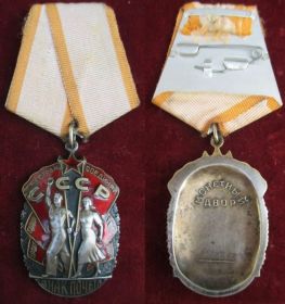Орден «Знак Почёта»  СССР