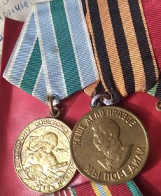 Медаль за оборону Советского  Заполярья; Медаль за победу над Берлином