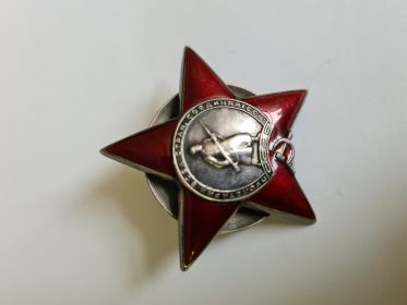 Орденом Красной звезды (04.09.1944 г),