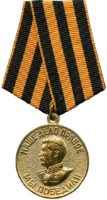 Медаль За победу над Германией в Великой Отечественной Войне 1941-1945 гг