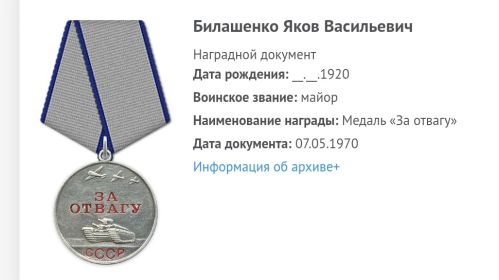 Медаль За отвагу