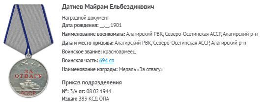 Медаль "За отвагу"