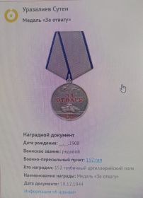 медаль за отвагу