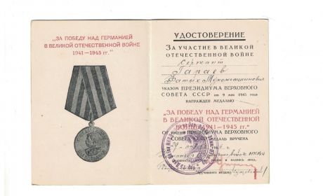 Медаль «За победу над Германией в Великой Отечественной войне 1941—1945 гг.»