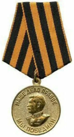 «За победу над Германией в Великой Отечественной войне 1941–1945 гг.»