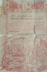 Благодарность за овладение г.Голлнов, Штетинниц и Массов