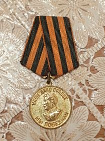 "За победу над Германией".