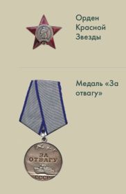 Орден Красной звезды, медаль "За Отвагу"