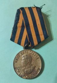«За победу над Германией в Великой Отечественной Войне 1941-1945гг.»