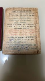 За победу над Германией в Великой "Отечественной войне 1941-1945гг"