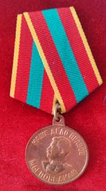 "За доблестный труд в Великой отечественной войне 1941-1945гг."