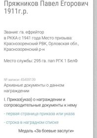 Медаль за боевые заслуги