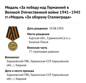 Медаль за победу над Германией. За оборону Сталинграда.