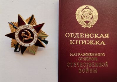 Орден великой Отечественной войны 1 степени