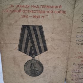 За победу над Германией в Великой Отечественной войне