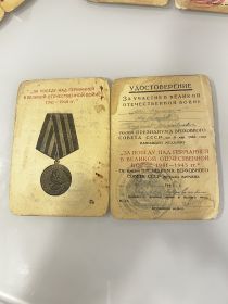 Медаль за победу над Германией в Великой Отечественной войне 1941-1945