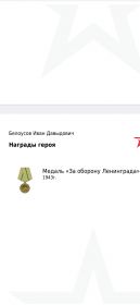 За оборону Ленинграда, Славы 3 степени , за боевые заслуги