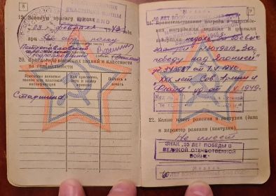 Медаль "За боевые заслуги", "За победу над Японией"