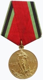 Медаль «Двадцать лет победы в Великой Отечественной войне 1941-1945»