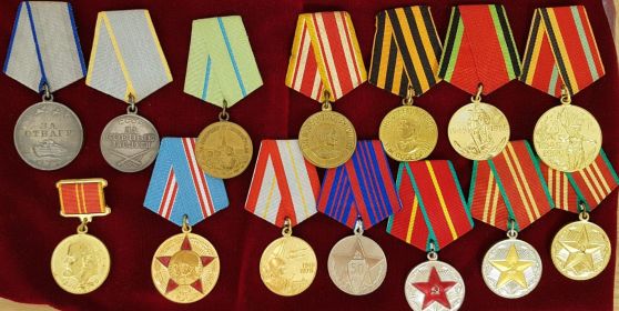 медаль "За отвагу", медаль "За боевые заслуги"