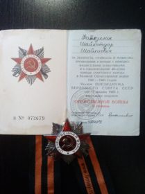 Орден Отечественной войны II степени   №4520079