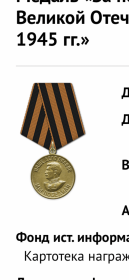 «За победу над Германией в Великой Отечественной войне 1941-1945гг.»