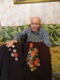 Орден «Красная звезда», «Слава III степени», «За освобождение Праги», «За победой над Германией», «30 лет Советской армии и флоту»