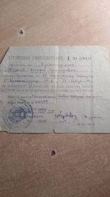 Орден отечественной войны №100643 посмертно