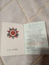 Орден ВОВ 2 степени