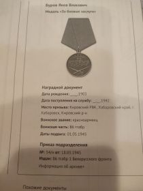 Медаль "За боевые заслуги"