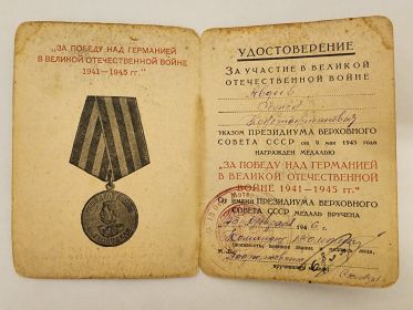 За Победу над Германией