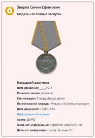 Медаль «За боевые заслуги»