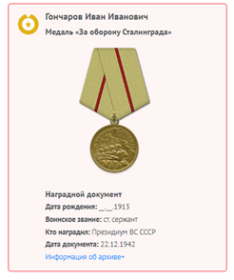 За оборону Сталинграда