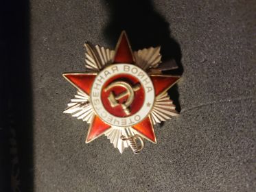 Орден Отечественной войны ll степени.