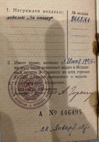 Медаль за отвагу