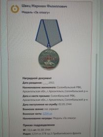 Медаль "За отвагу"
