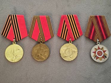 Юбилейные медали Великой Отечественной Войны