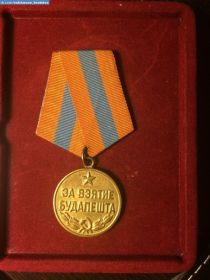 Медаль «За взятие Будапешта»