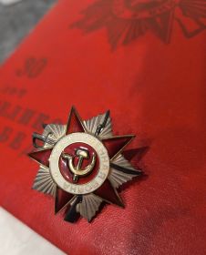 Орден Отечественной войны || степени, медаль За боевые заслуги, медаль  За оборону Сталинграда, медаль За победу над Германией в Великой Отечественной войне 1941-1945гг.