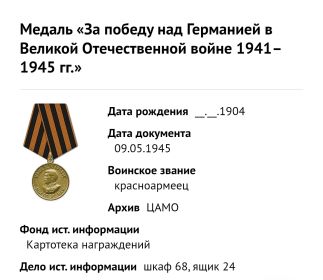 Медаль За победу над Геманией