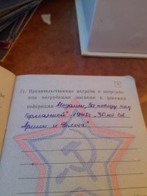 Присвоенные награды