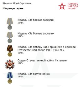 Каждый его день на фронте был наполнен испытаниями и героизмом. Яркое подтверждение этому — его боевые награды: