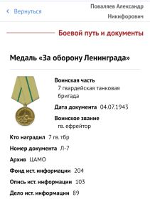 Медаль за оборону Ленинграда